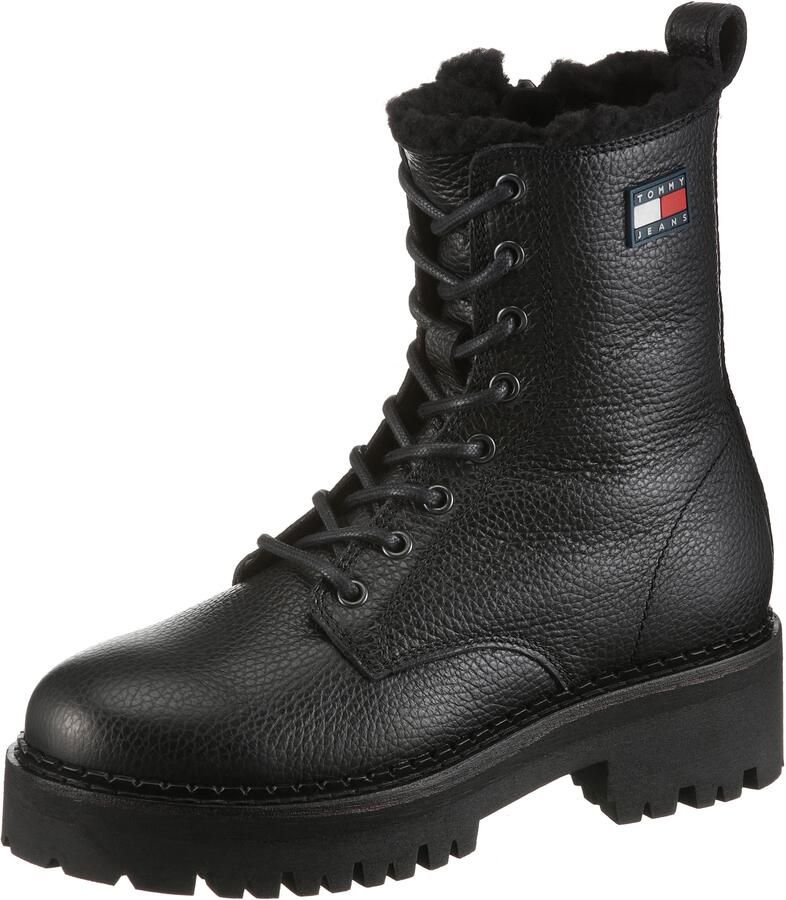 TOMMY JEANS Winterlaarzen TJW URBAN LACEUP BOOT WL blokhak veterboots enkellaars met praktische aantreklus - Foto 6