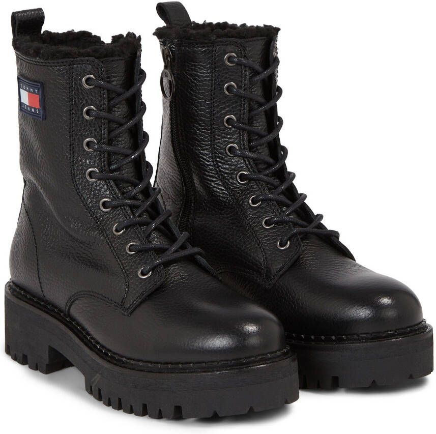 Tommy Jeans Zwarte Dameslaarzen Herfst Winter Collectie Black Dames - Foto 3