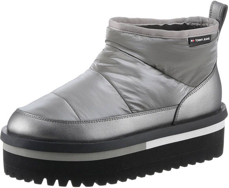 TOMMY JEANS Winterlaarzen TJW NYLON FLATFORM BOOT WL plateau snowboots ankleboots instapschoen met aanhaallus - Foto 2