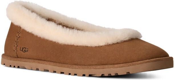 UGG Ballerina's Zora Ballet Flat Homeslippers flats met logoversiering - Foto 2