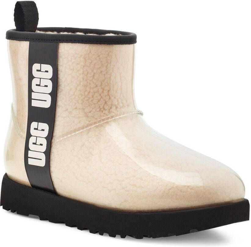 UGG Boots zonder sluiting Classic Clear Mini met logo-opschrift opzij