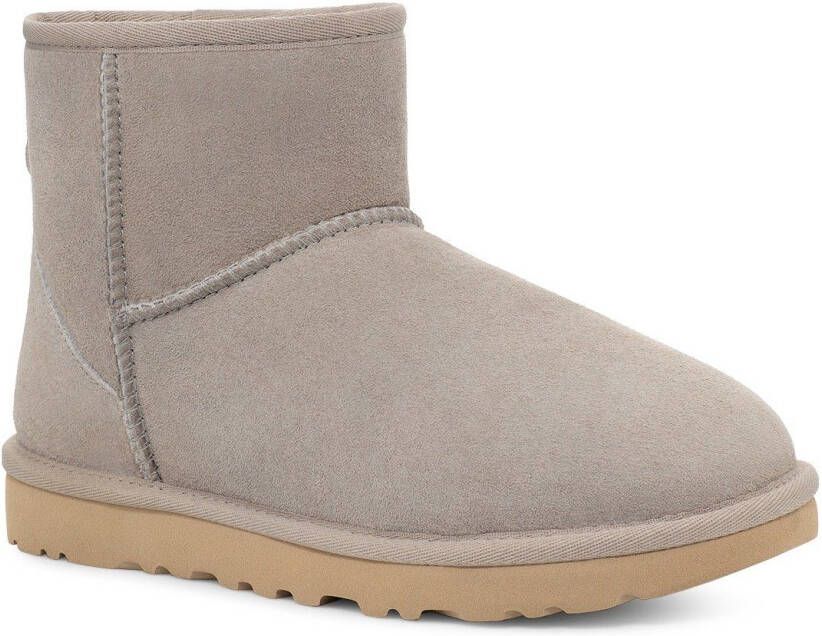 UGG Boots zonder sluiting Classic Mini II comfortabele schoen vrijetijdsschoen in twinface-design