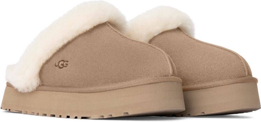 UGG Pantoffels DISQUETTE Huisslippers huisschoen klomp met trendy plateau