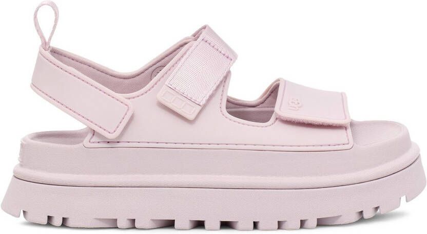 UGG Plateausandalen Goldenglow zomerschoen strandschoen plateausandaal met klittenbandsluitingen
