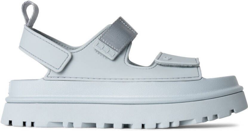 UGG Plateausandalen Goldenglow zomerschoen strandschoen plateausandaal met klittenbandsluitingen