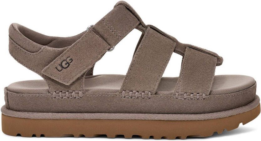UGG Plateausandalen GOLDENSTAR STRAP plateausandaal flat met zacht voetbed