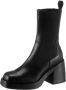 Vagabond Shoemakers Brooke Zwart Leren Vierkante Neus Laarzen Black Dames - Thumbnail 4