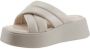 Vagabond Shoemakers Witte Leren Platform Slipper Courtney White Dames - Thumbnail 4