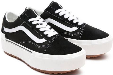 Vans Ua Old Skool Stacked (Suede Canvas)Black Blanc De Blanc Schoenmaat 38 Sneakers VN0A4U155ZN1 - Foto 4