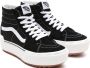 Vans Ua Sk8 Hi Stacked Suede Canvas Black Blanc Sneaker - Thumbnail 3