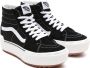 Vans Ua Sk8 Hi Stacked Suede Canvas Black Blanc Sneaker - Thumbnail 5