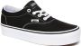 Vans Doheny Platform Canvas Dames Sneakers Black White - Thumbnail 3