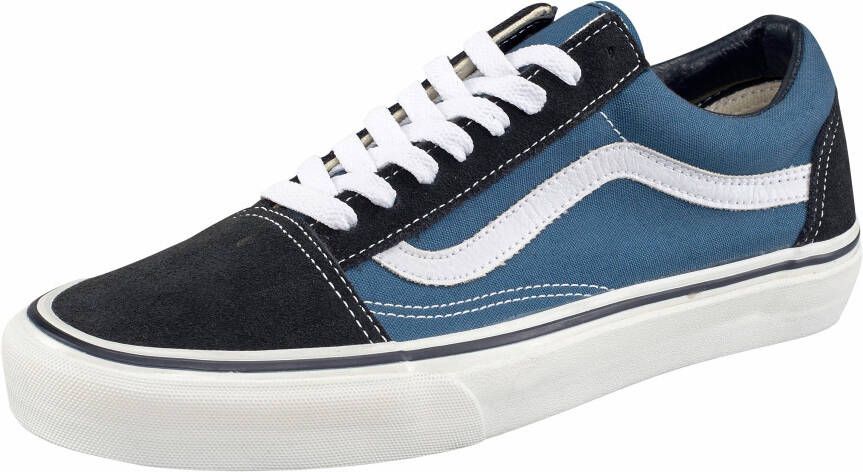 Vans Old Skool Heren Schoenen Blue Textil Leer Foot Locker - Foto 4