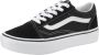 Vans Old Skool Platform sneaker zwart wit Leer Effen 32 Sneakers - Thumbnail 6