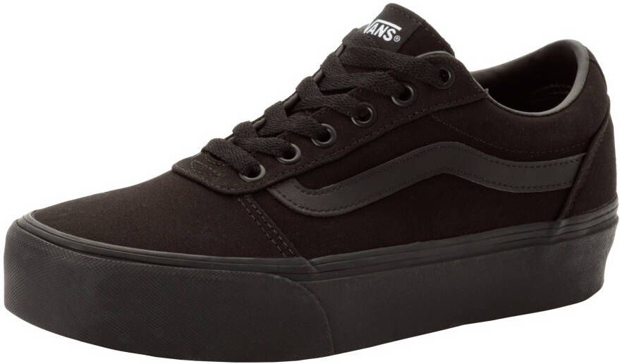 Vans Ward Platform Dames Sneakers (Canvas) Black Black - Foto 3