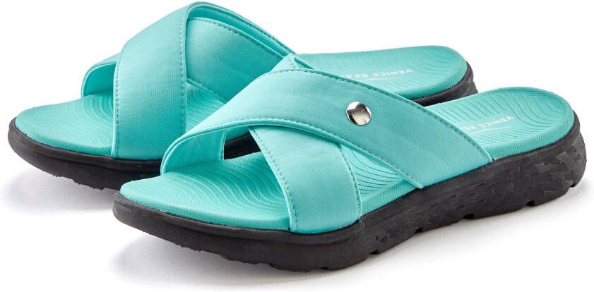 Venice Beach Badslippers Pantolette mule sandaal open schoen badschoen VEGAN