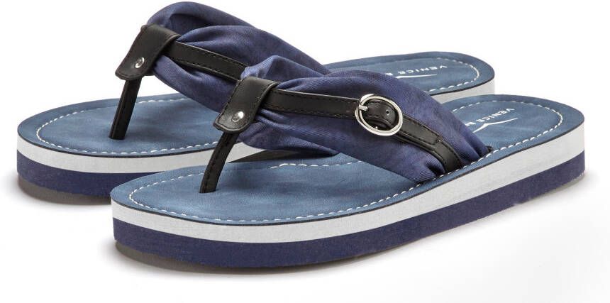 Venice Beach Badslippers Sandaal pantoffel badslipper flip flop met modieuze print VEGAN