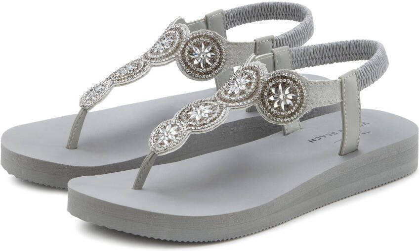 Venice Beach Badslippers Sandaal pantoletten badschoen ultralicht met glinsterdetails VEGAN