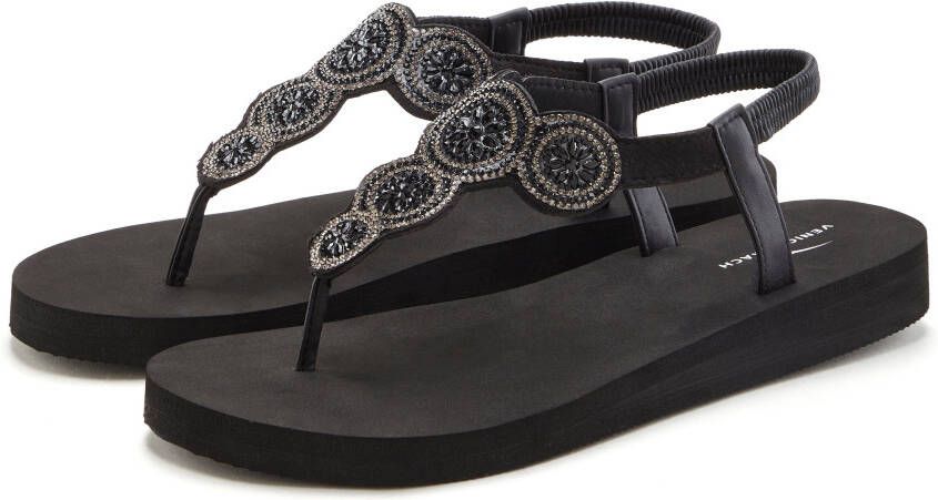 Venice Beach Badslippers Sandaal pantoletten badschoen ultralicht met glinsterdetails VEGAN