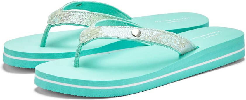 Venice Beach Badslippers Sandaal pantoletten badschoenen ultralicht met glitterband VEGAN