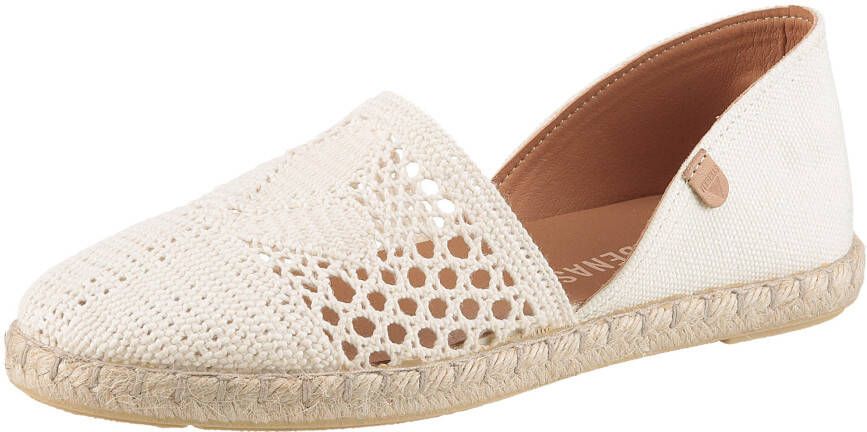 VERBENAS Espadrilles Carmen Crochet-Lino Paris slippers zomerschoen strandschoen in haak-look