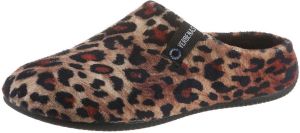 VERBENAS Pantoffels YORK GALES PRINT ANIMAL in een trendy luipaard-look