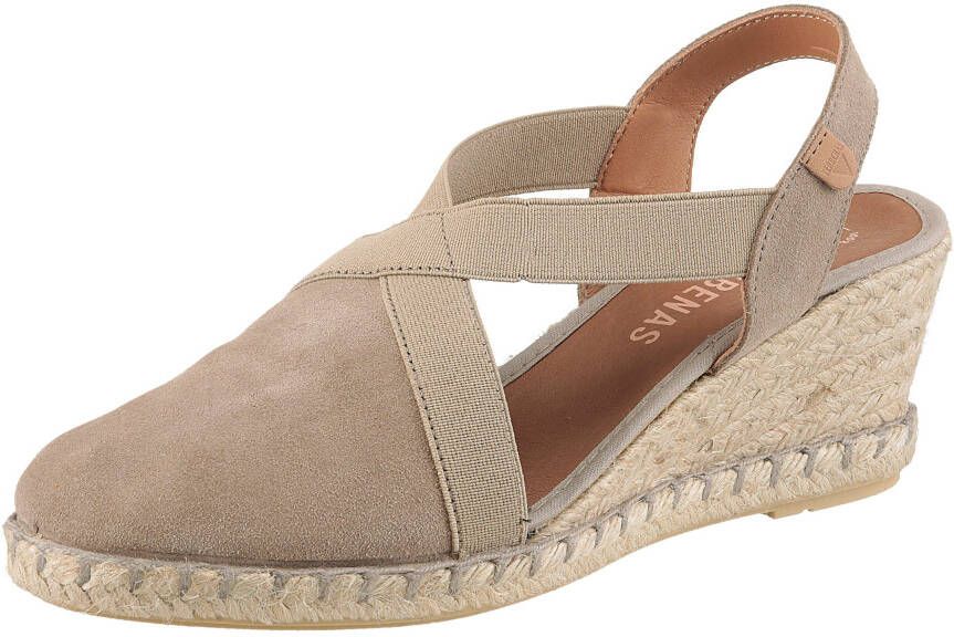 VERBENAS Sleehaksandaaltjes Milena Serraje zomerschoen riemchensandaal vakantieschoen sleehak met jute-frame