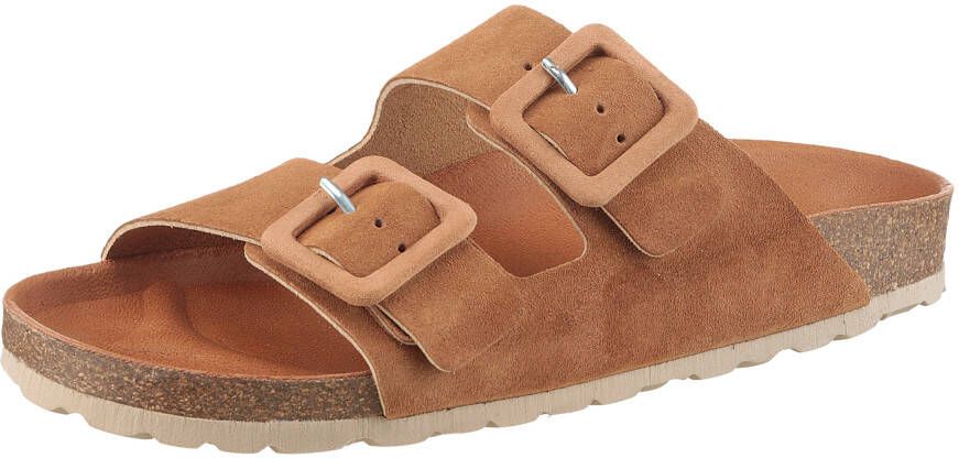 VERBENAS Slippers Randell Velour zomerschoen slippers huisschoen vakantieschoen met zacht voetbed