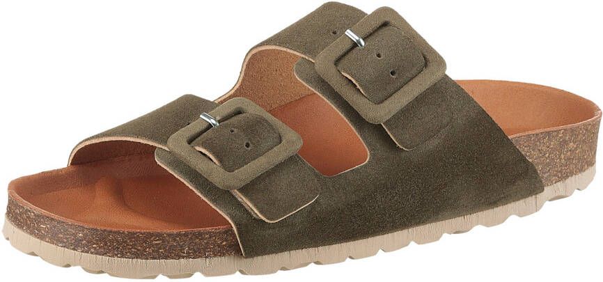 VERBENAS Slippers Randell Velour zomerschoen slippers huisschoen vakantieschoen met zacht voetbed