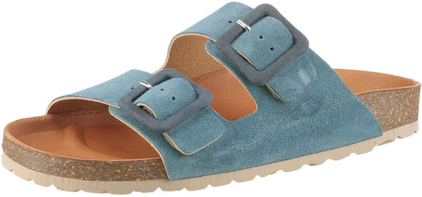 VERBENAS Slippers Randell Velour zomerschoen slippers huisschoen vakantieschoen met zacht voetbed