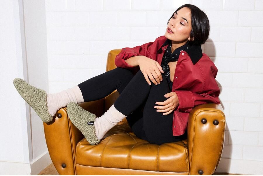 VERBENAS Pantoffels pantoffel homeslipper clog in knuffelige uitstraling - Foto 4