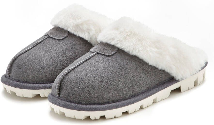 Vivance Slippers Pluche pantoffels pantoffel pantoffels klompen slippers