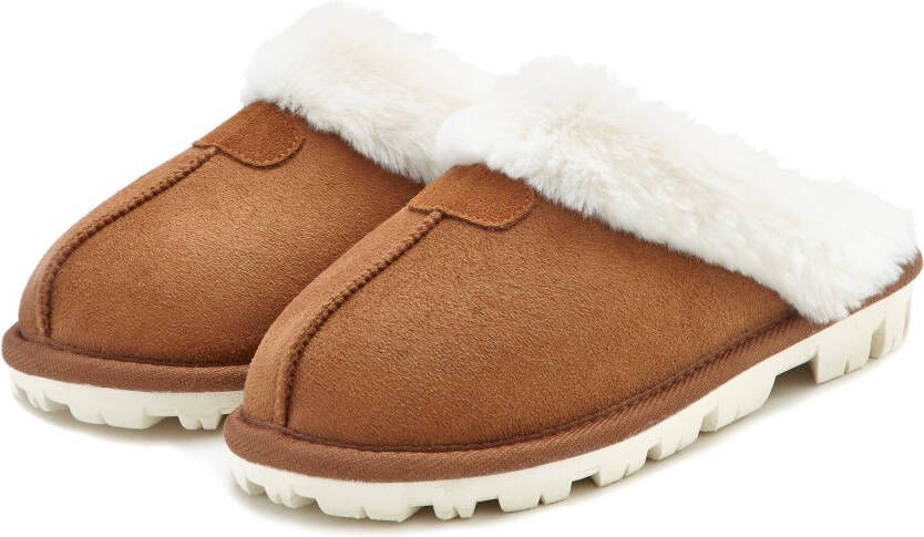 Vivance Slippers Pluche pantoffels pantoffel pantoffels klompen slippers