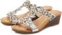 Vivance Slippers Mule zomerschoen sandaal met sleehak en modieuze glinsterende details - Thumbnail 1