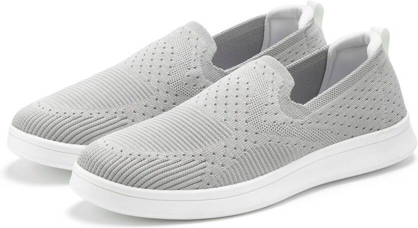 Vivance Sneakers textielschoen slip-on sneaker slippers om in te stappen vegan
