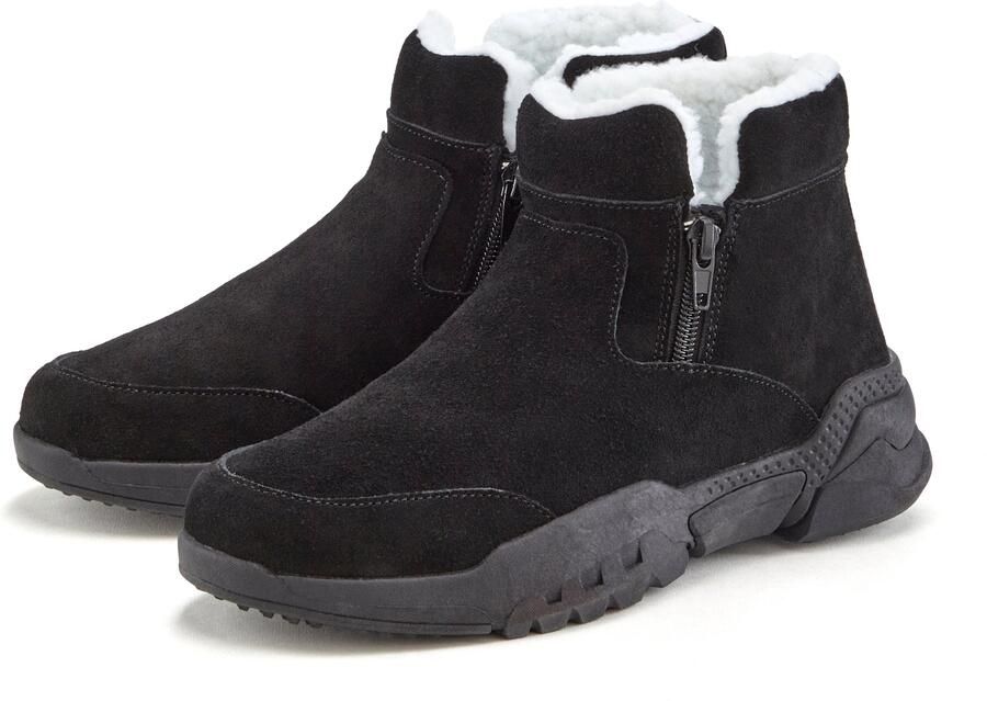 Vivance Laarsjes van veloursleer en met warme voering winterlaarzen laarzen boots - Foto 6