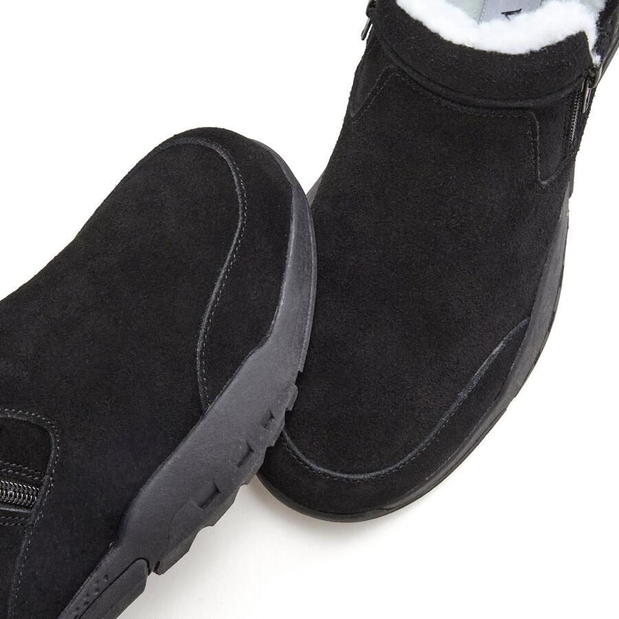 Vivance Laarsjes van veloursleer en met warme voering winterlaarzen laarzen boots