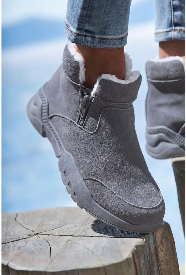 Vivance Laarsjes van veloursleer en met warme voering winterlaarzen laarzen boots - Foto 10