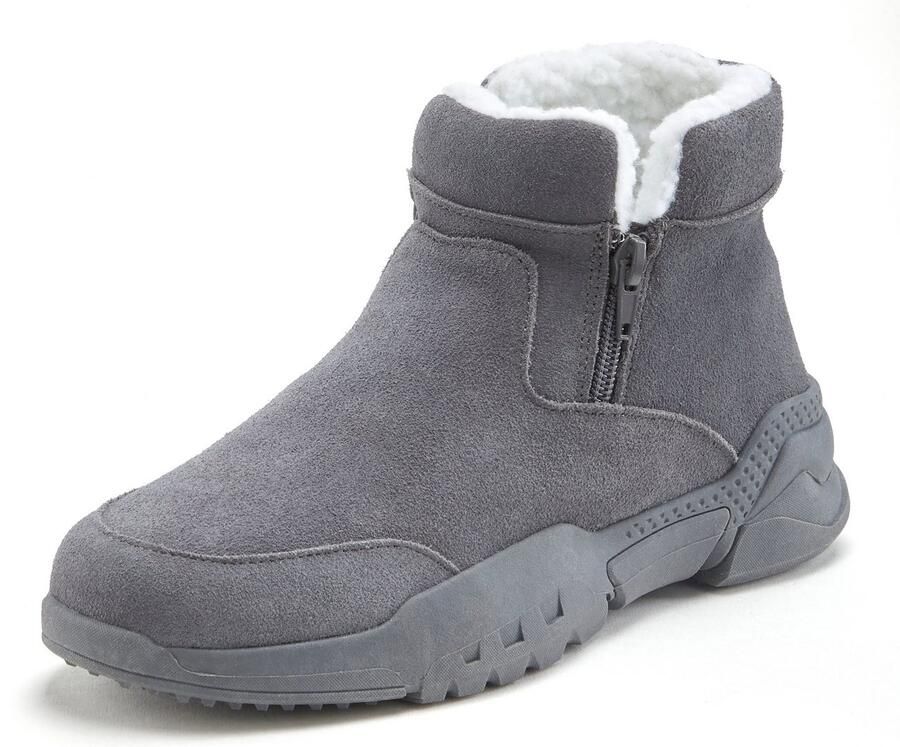 Vivance Laarsjes van veloursleer en met warme voering winterlaarzen laarzen boots - Foto 2