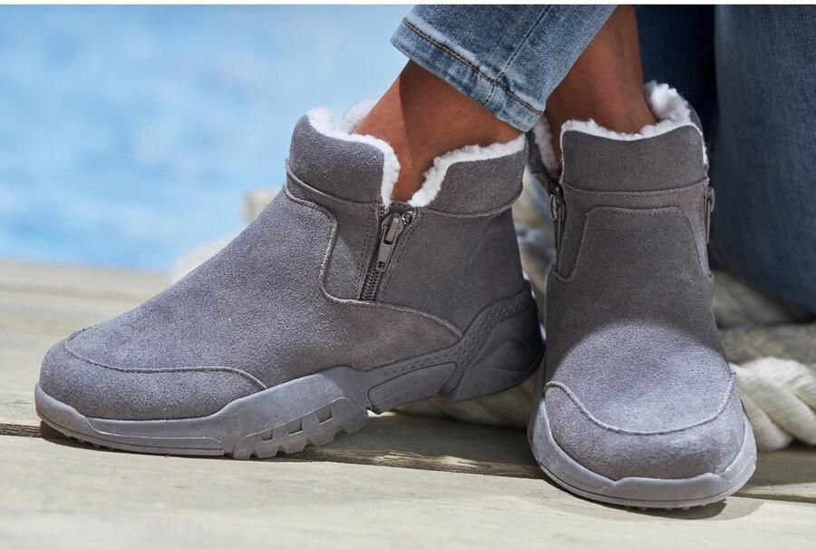 Vivance Laarsjes van veloursleer en met warme voering winterlaarzen laarzen boots - Foto 20