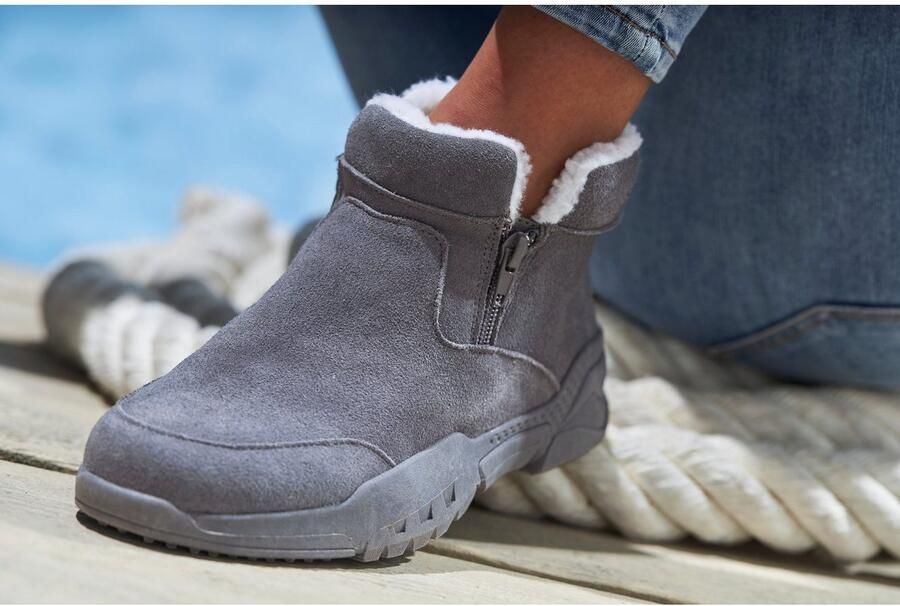 Vivance Laarsjes van veloursleer en met warme voering winterlaarzen laarzen boots - Foto 17