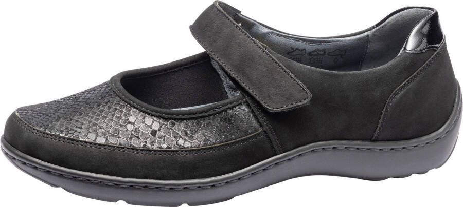 Waldläufer Ballerina's met riempje Henni lage schoen comfortabele schoen klittenbandschoen in breedte h (= zeer breed)
