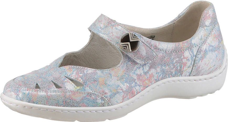 Waldläufer Ballerina's met riempje Henni lage schoen comfortabele schoen perforaties comfortabele breedte h (= zeer breed)