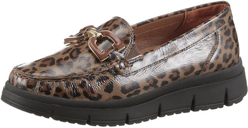 Waldläufer Mocassins H-PINA Slipper instapschoen loafer in comfortwijdte H (= zeer wijd)