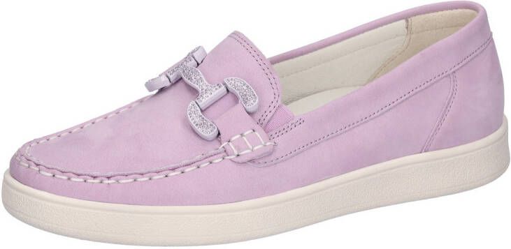 Waldläufer Mocassins H-DAISY slippers comfortabele schoen instapschoen h-breedte met strass-steentjes