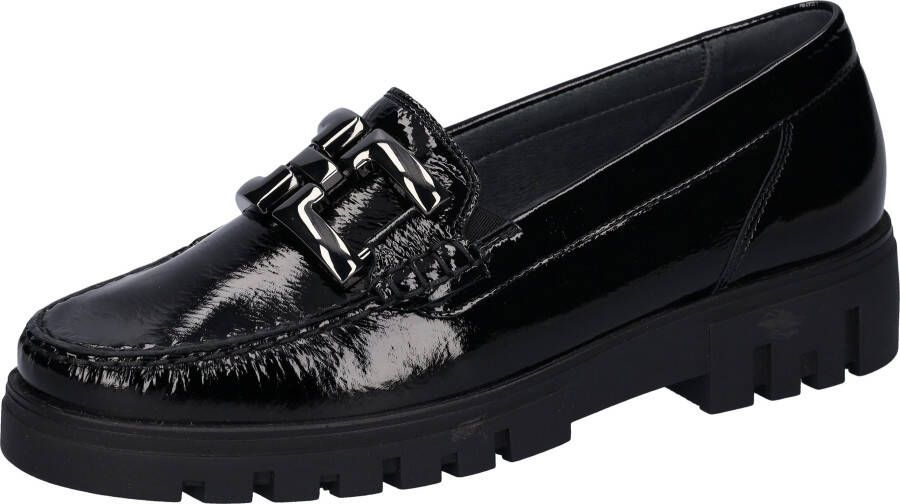 Waldläufer Mocassins H-SERENA slipper comfort schoen met decoratieve gesp g-breedte