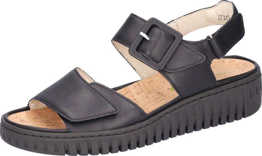 Waldläufer Plateausandalen H-Willow Zomerschoen klittenbandschoen comfortabele schoen met kurken voetbed H-wijdte