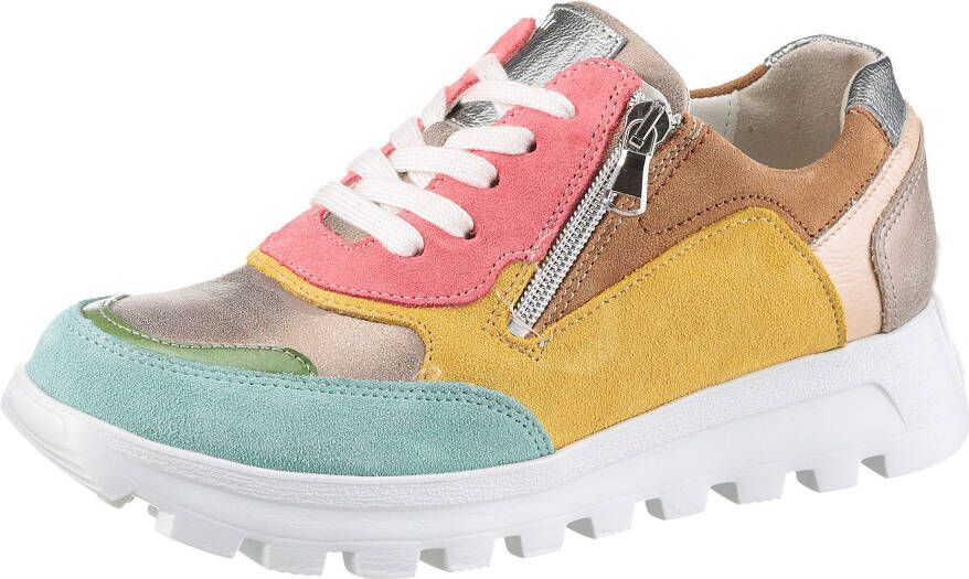 Waldläufer Plateausneakers H-AJALA veterschoenen lage schoen comfortabele schoen in h-breedte (=zeer breed)