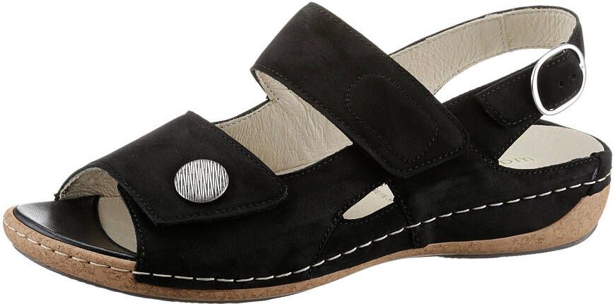 Waldläufer Sandalen HELIETT zomerschoen sandaal sleehak met uitneembare binnenzool h-breedte