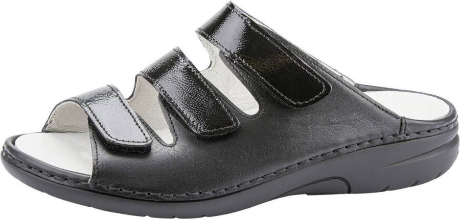 Waldläufer Slippers GUNNA comfort-schoen klittenbandschoen huisschoen in comfortbreedte g (= breed)